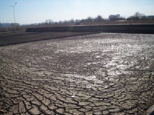 Vista de una era de secado